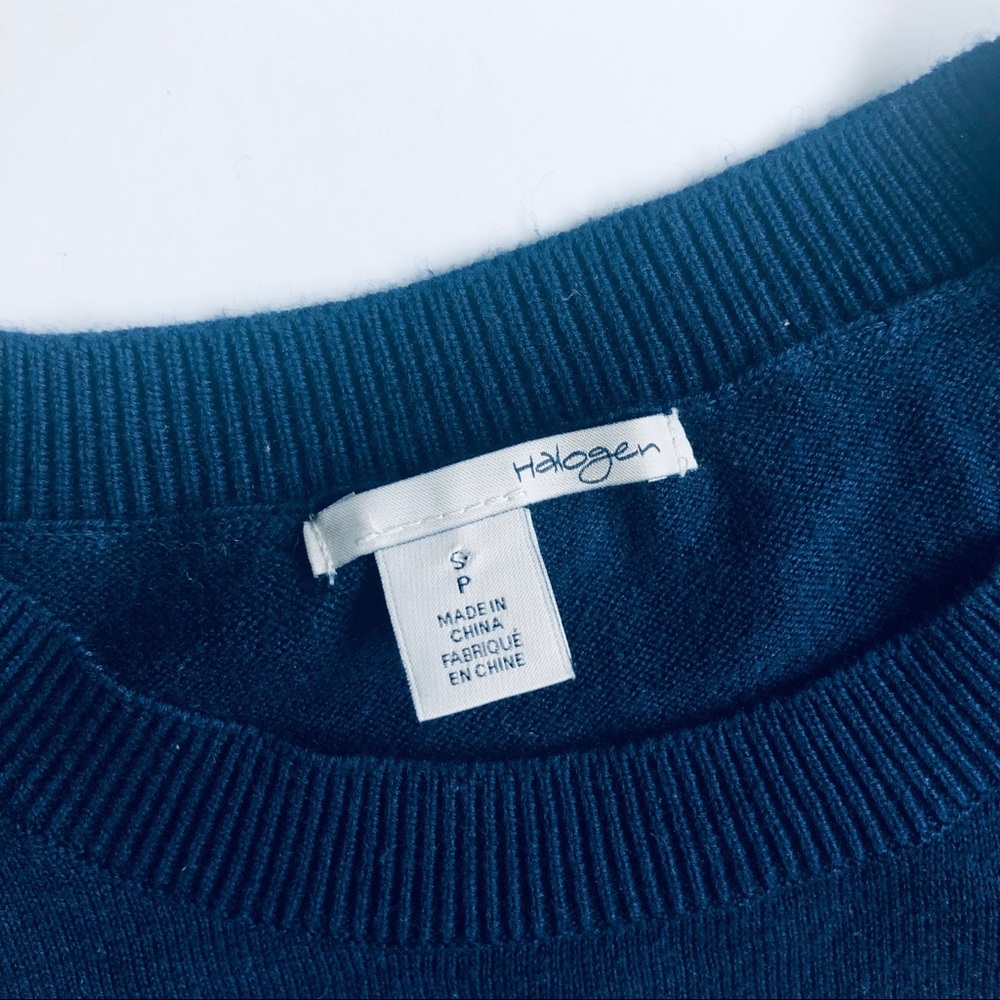 Halogen graphic pullover S shirt sweater London - Picture 6 of 7